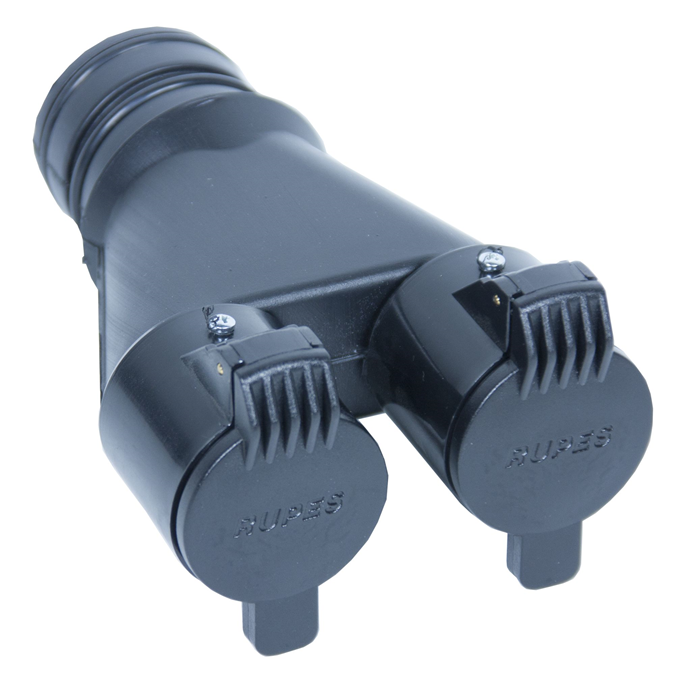 2 Wege-Anschluss komplett mit 2 Klappen