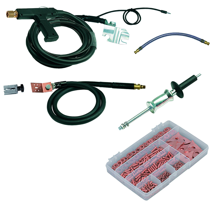 Kit Ausbeulpistole und Zubehör