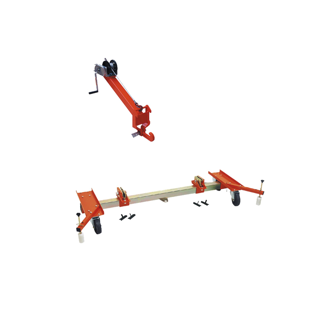 Chariot de montage avec treuil pour marbre