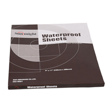 Papier abrasif à l'eau