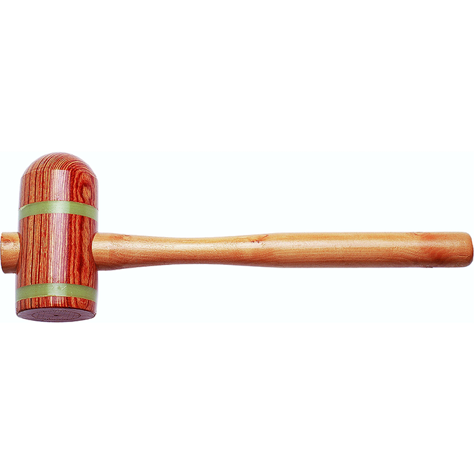 Maillet en bois comprimé