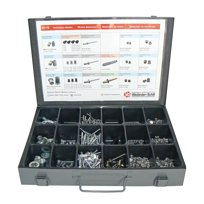 Boîte d'assortiment de rivets XPress 800