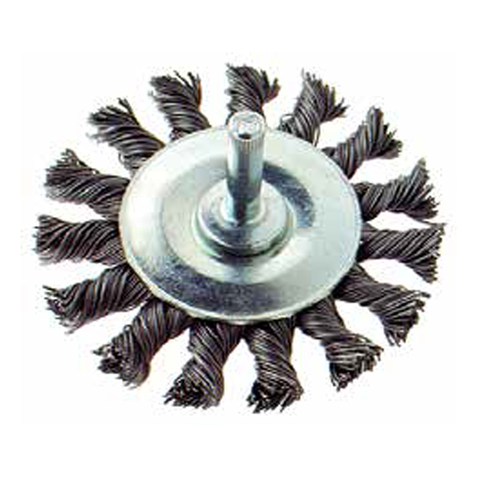 Brosse circulaire sur tige tornadées