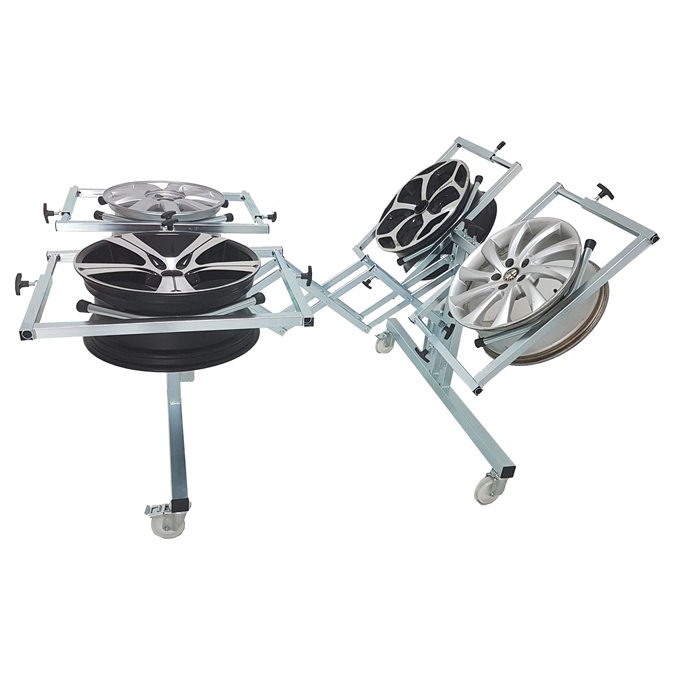 Chariot mobile pour 4 jantes